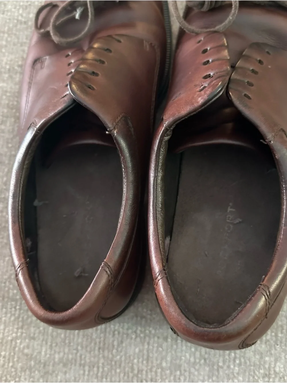 Men's Brown Leather Lace-Up Dress Shoes